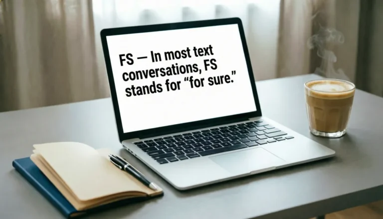 What Does FS Mean in Text