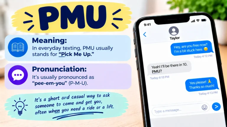 What Does PMU Mean in Text