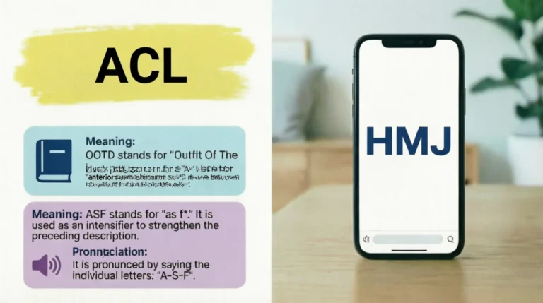 What Does ACL Mean in Text