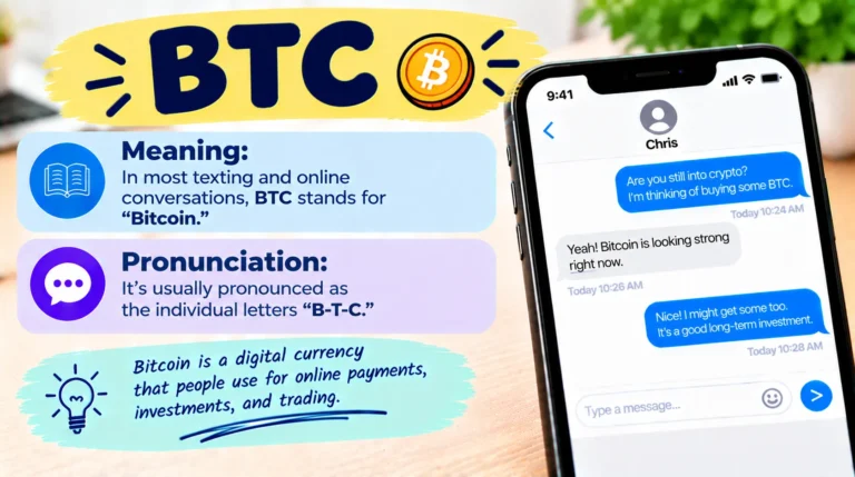 What Does BTC Mean in Text