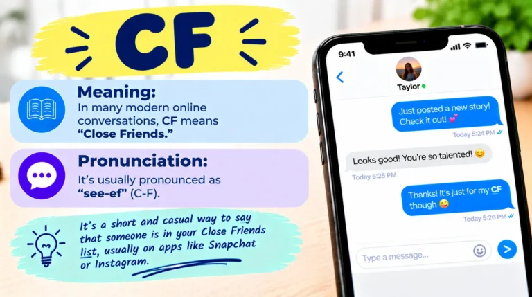 What Does C F Mean in Text