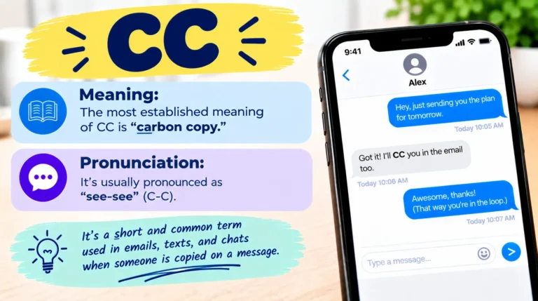What Does CC Mean in Text