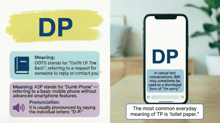 What Does DP Mean in Text