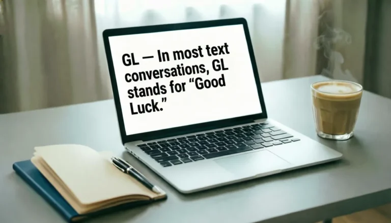 What Does GL Mean in Text