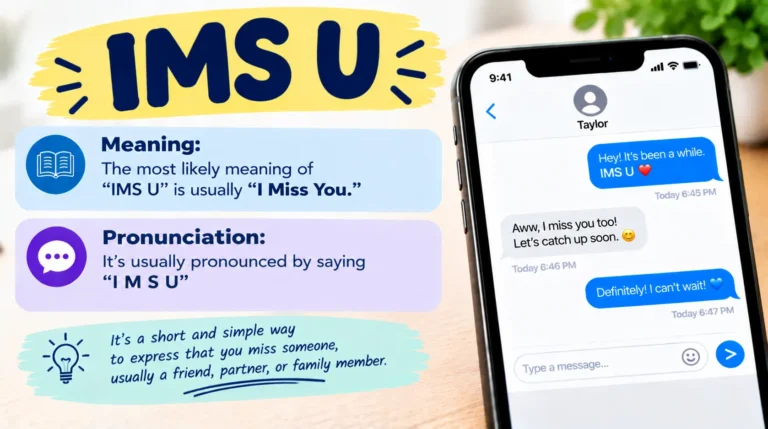 What Does “IMS U” Mean in Text