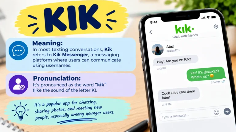 What Does Kik Mean in Text