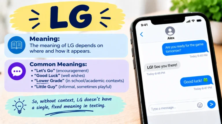 What Does LG Mean in Text