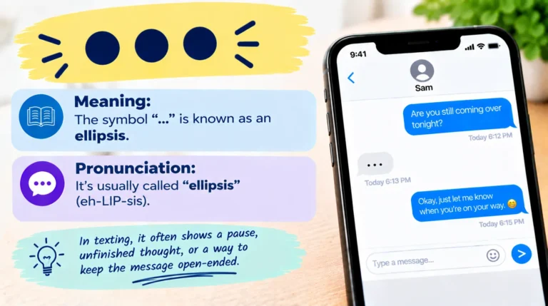 What Does “…” Mean in a Text