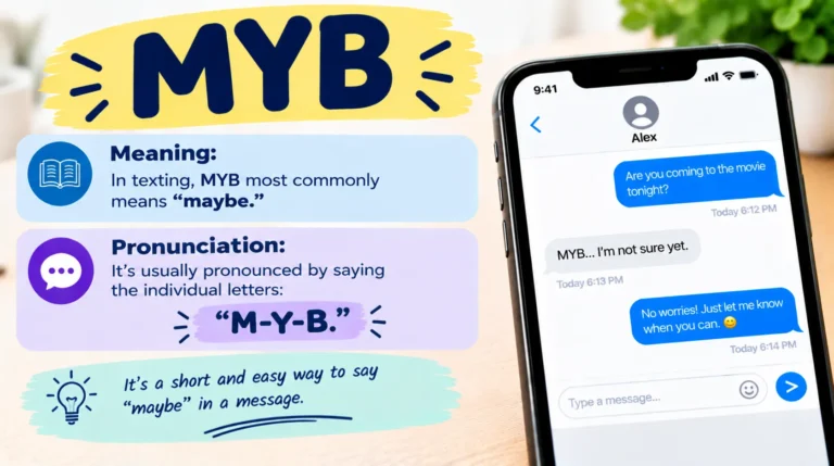 What Does MYB Mean in Text
