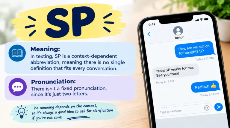 What Does SP Mean in Text