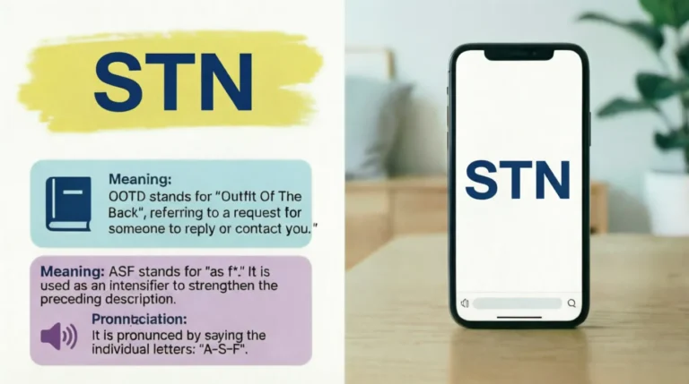 What Does STN Mean in Text