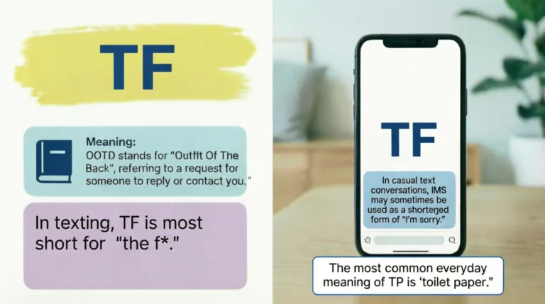 What Does TF Mean in Text