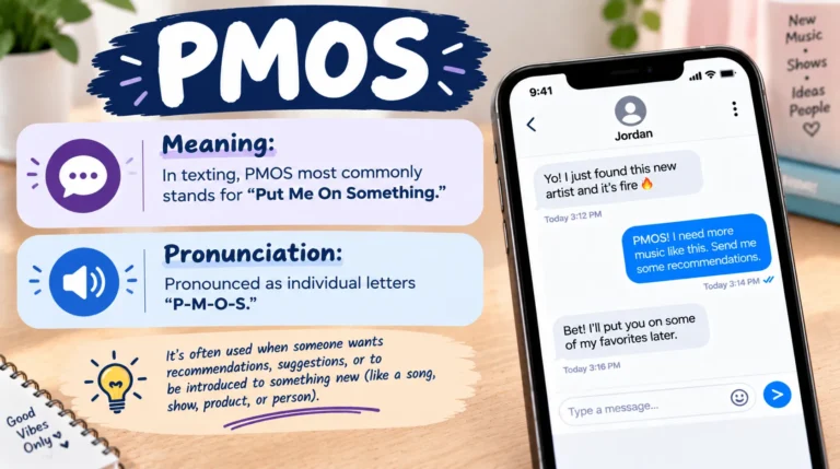 What Does PMOS Mean in Text