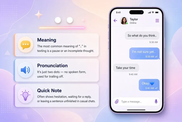 What Do “..” Mean in Text