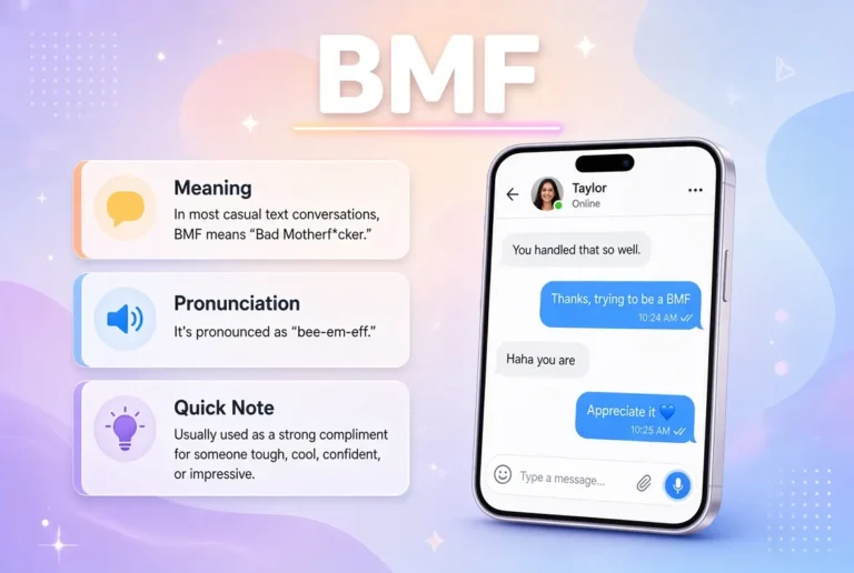 What Does BMF Mean in Text