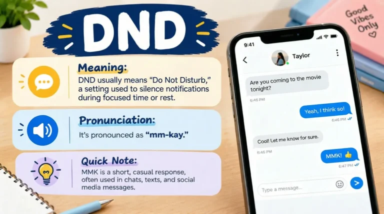 What Does DND Mean in Text