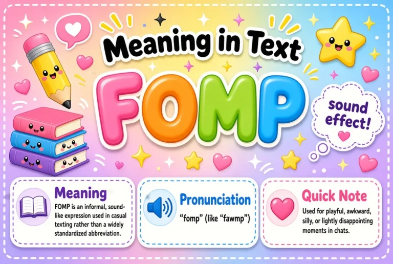 What Does FOMP Mean in Text