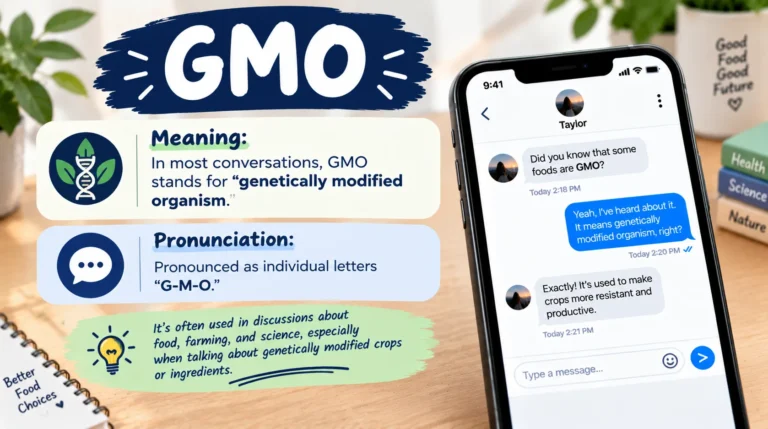 What Does GMO Mean in Text