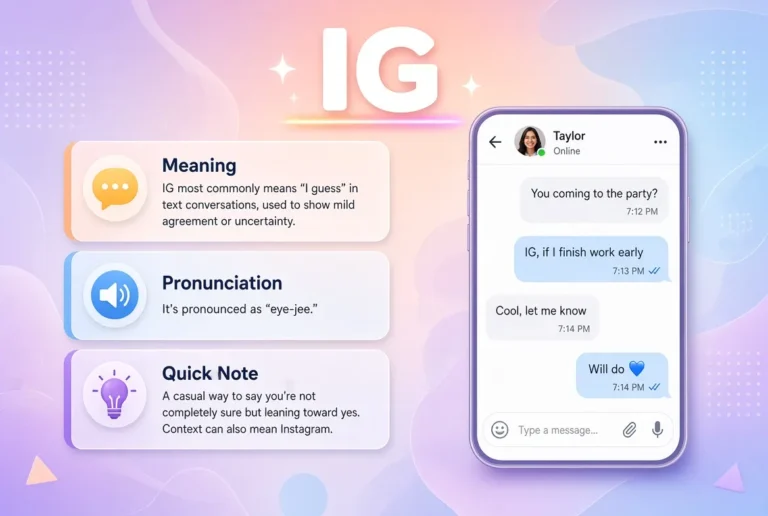 What Does IG Mean in Text