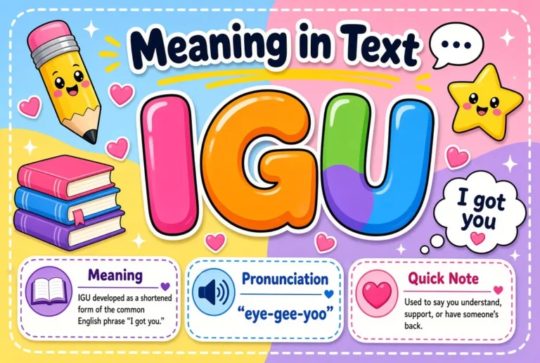 What Does IGU Mean in Text