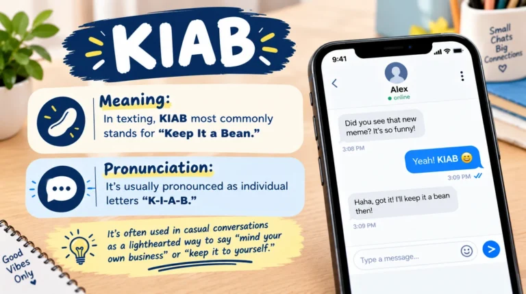 What Does KIAB Mean in Text