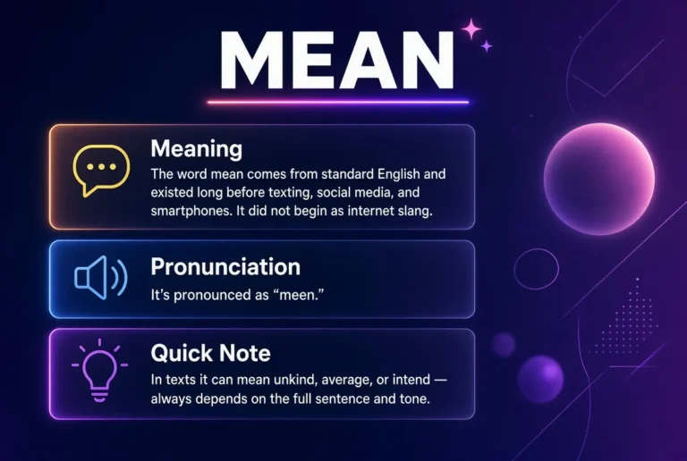 What Does “Mean” in Text