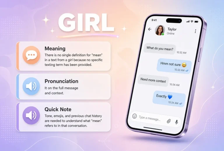 What Does “Mean” in Text From a Girl