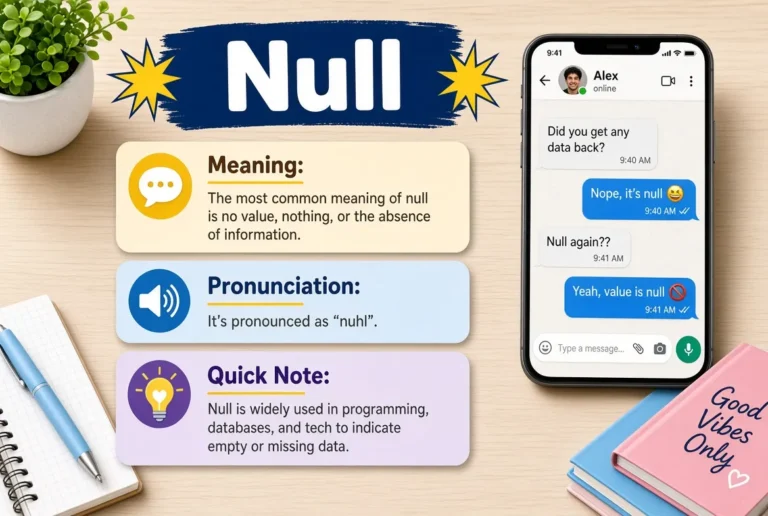 What Does “Null” Mean in Text