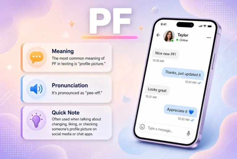 What Does PF Mean in Text