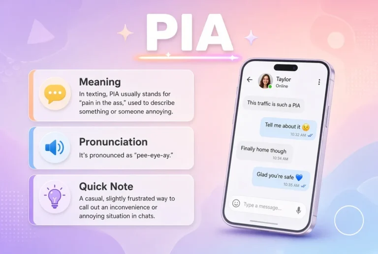 What Does PIA Mean in Text