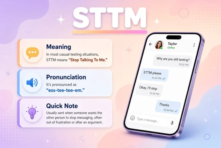 What Does STTM Mean in Text