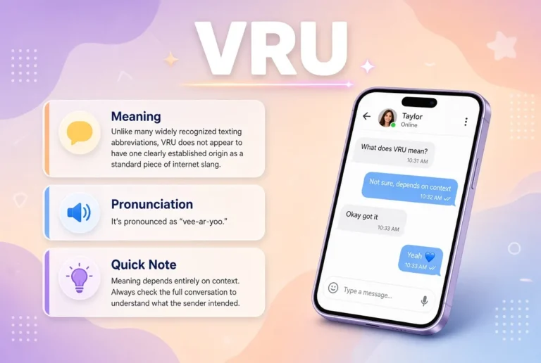 What Does VRU Mean in Text
