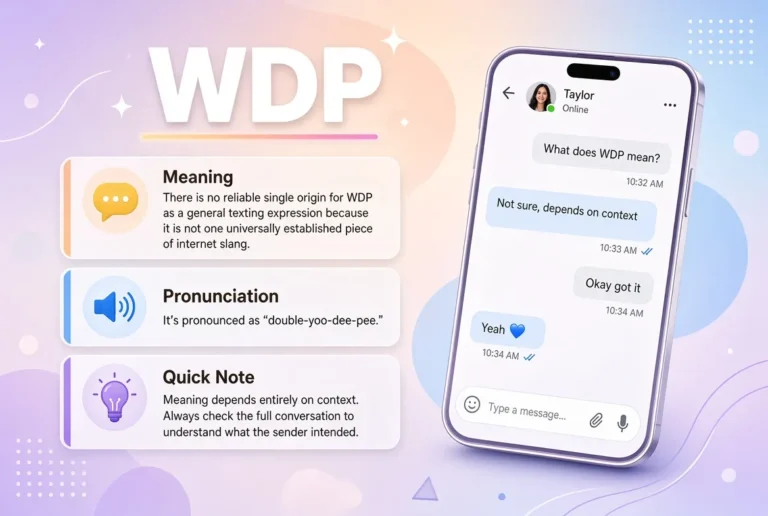 What Does WDP Mean in Text