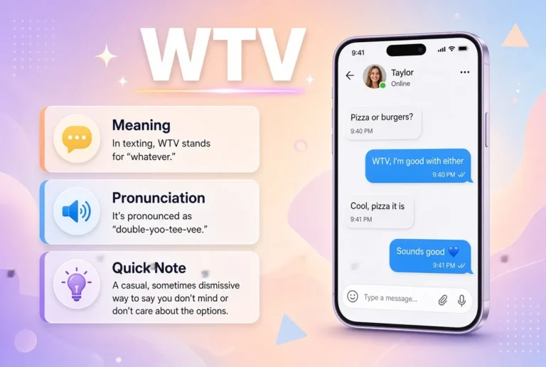 What Does WTV Mean in Text